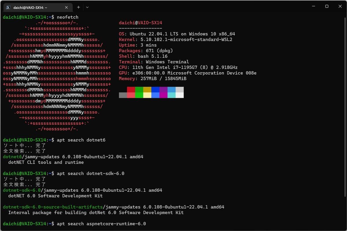 NET availability in Ubuntu 22.04 hosts and containers