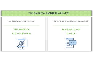 TED、北米のIT先端技術や製品・ベンダーのリサーチサービスを提供