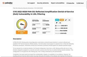 Palo Alto Networks PAN-OSの脆弱性の活発な悪用を確認、更新を
