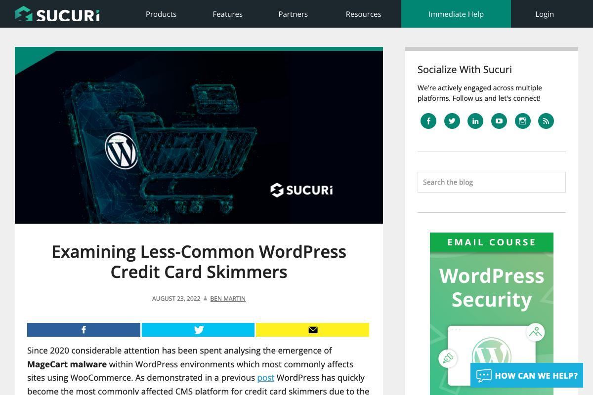 Examining Less-Common WordPress Credit Card Skimmers