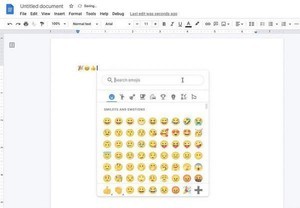 Googleドキュメント、テキストにインラインで絵文字を挿入可能に