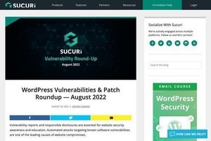 8月のWordPressプラグイン脆弱性まとめ、前月比1.4倍 - 確認と更新を