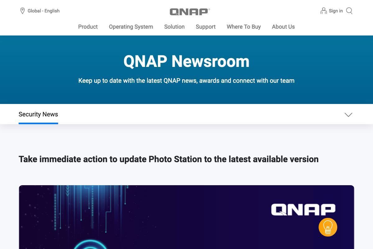 Take immediate action to update Photo Station to the latest available version｜QNAP