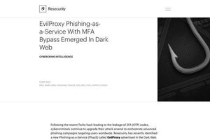 二要素認証を回避するツールキット「EvilProxy」ダークWebで販売中