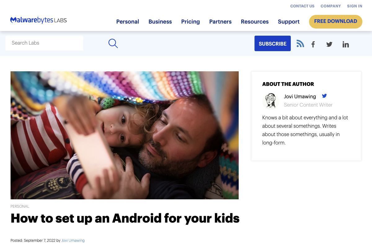 How to set up an Android for your kids