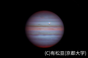 木星への小天体衝突によって生じる閃光の意図的な観測に京大が成功