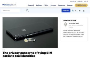 SIMカードとユーザーのひもづけにおけるプライバシーの問題とは？
