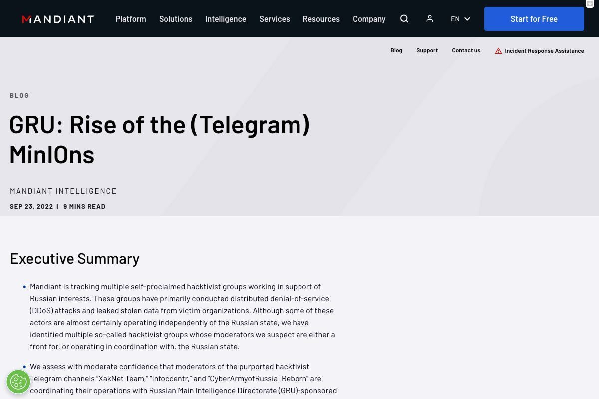 GRU: Rise of the (Telegram) MinIOns｜Mandiant