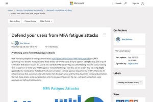 Microsoftが提供する多要素認証疲労攻撃からユーザーを保護する機能とは？