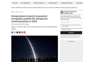 欧州、2024年に量子暗号化通信の実証を行う衛星「Eagle-1」を打ち上げ