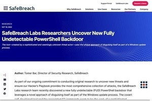 Windowsアップデートに偽装、完全に検出不能なPowerShellバックドアを発見