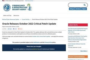 Oracleがクリティカルパッチアップデート公開 - 370件の脆弱性修正