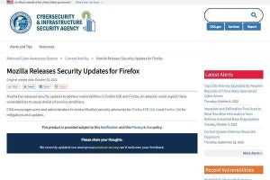 Firefoxに重要なセキュリティ脆弱性、アップデートを