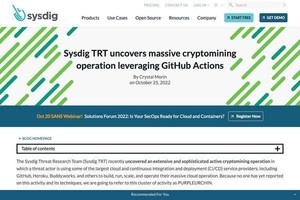 GitHub Actionsを悪用した大規模なクリプトマイニング活動が発覚