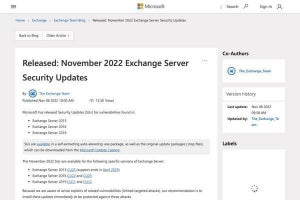Microsoft Exchange Serverのゼロディ脆弱性が修正、確認と更新を