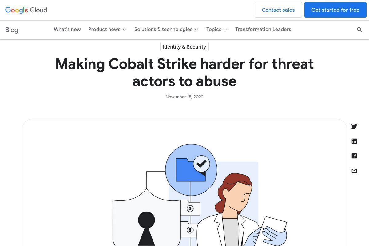 Making Cobalt Strike harder for threat actors to abuse｜Google Cloud Blog