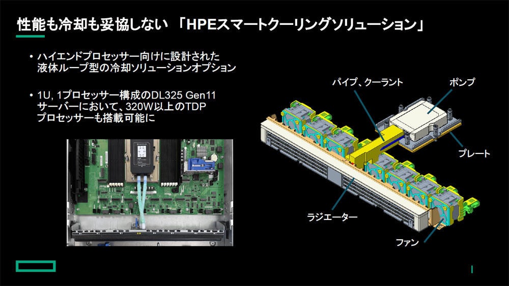 「HPEスマートクーリングソリューション」の概要