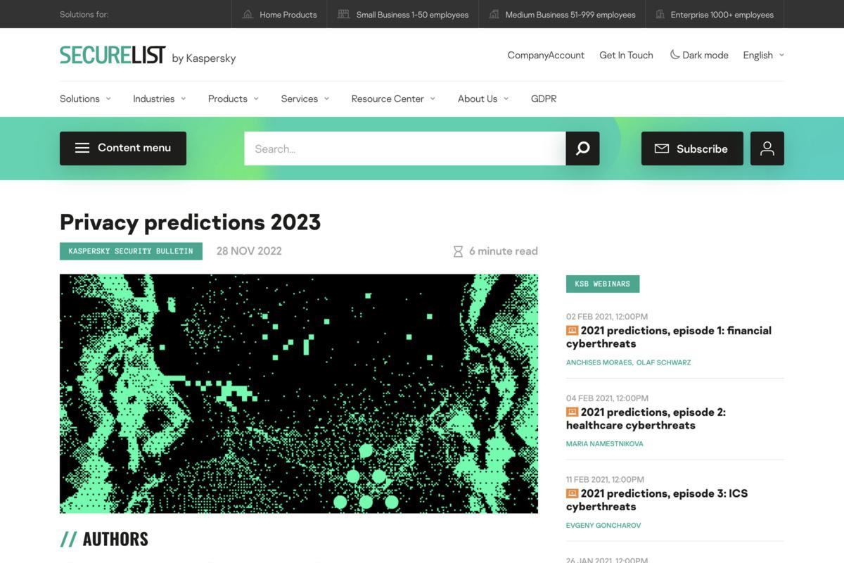 Privacy predictions 2023