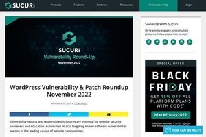 11月のWordPressプラグイン脆弱性まとめ、確認と対応を