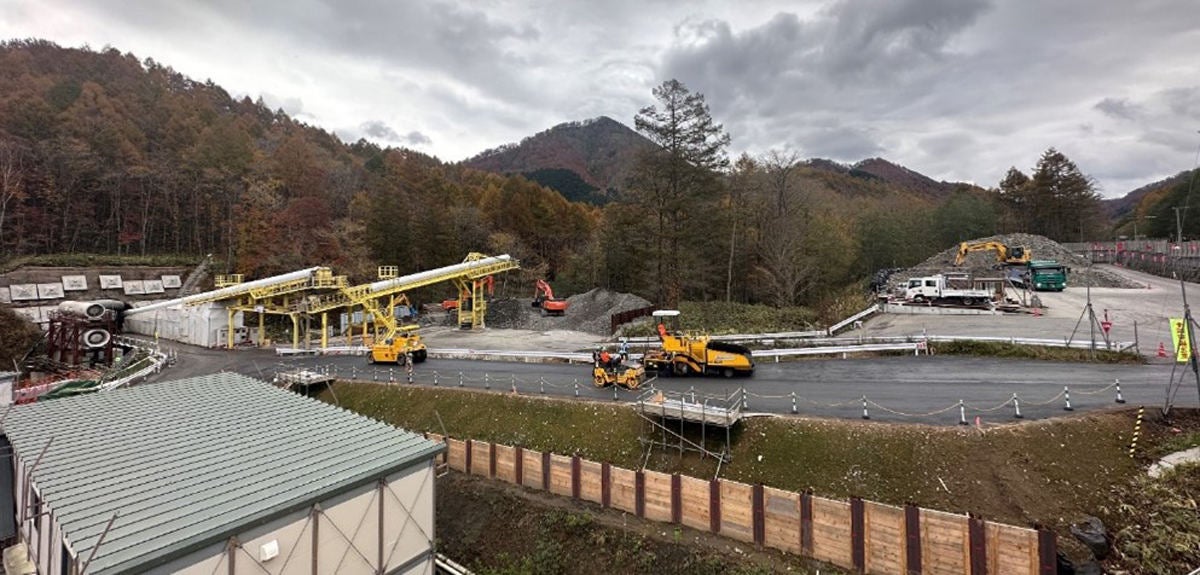 渡島トンネル上二股工区 工事現場