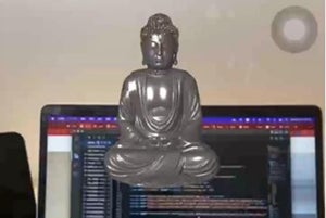 社員の悩みにAR仏像が答えるブッダボットAIを活用した仏教コンサルサービス