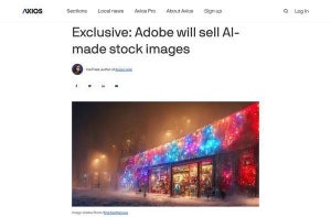 Adobe、AI生成画像をストック画像として受け入れ許可