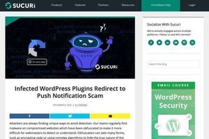 WordPressプラグインに難読化されたマルウェアが混入、要注意