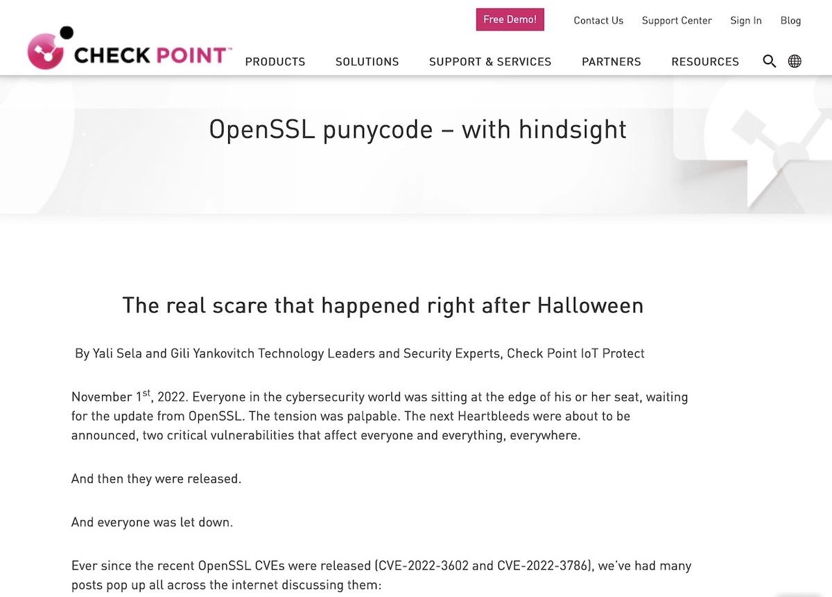 OpenSSL punycode - with hindsight - Check Point Software