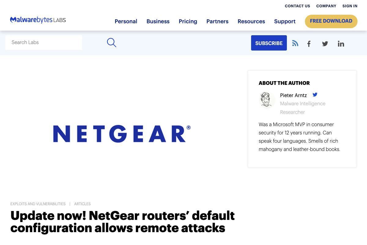 Update now! NetGear routers’ default configuration allows remote attacks