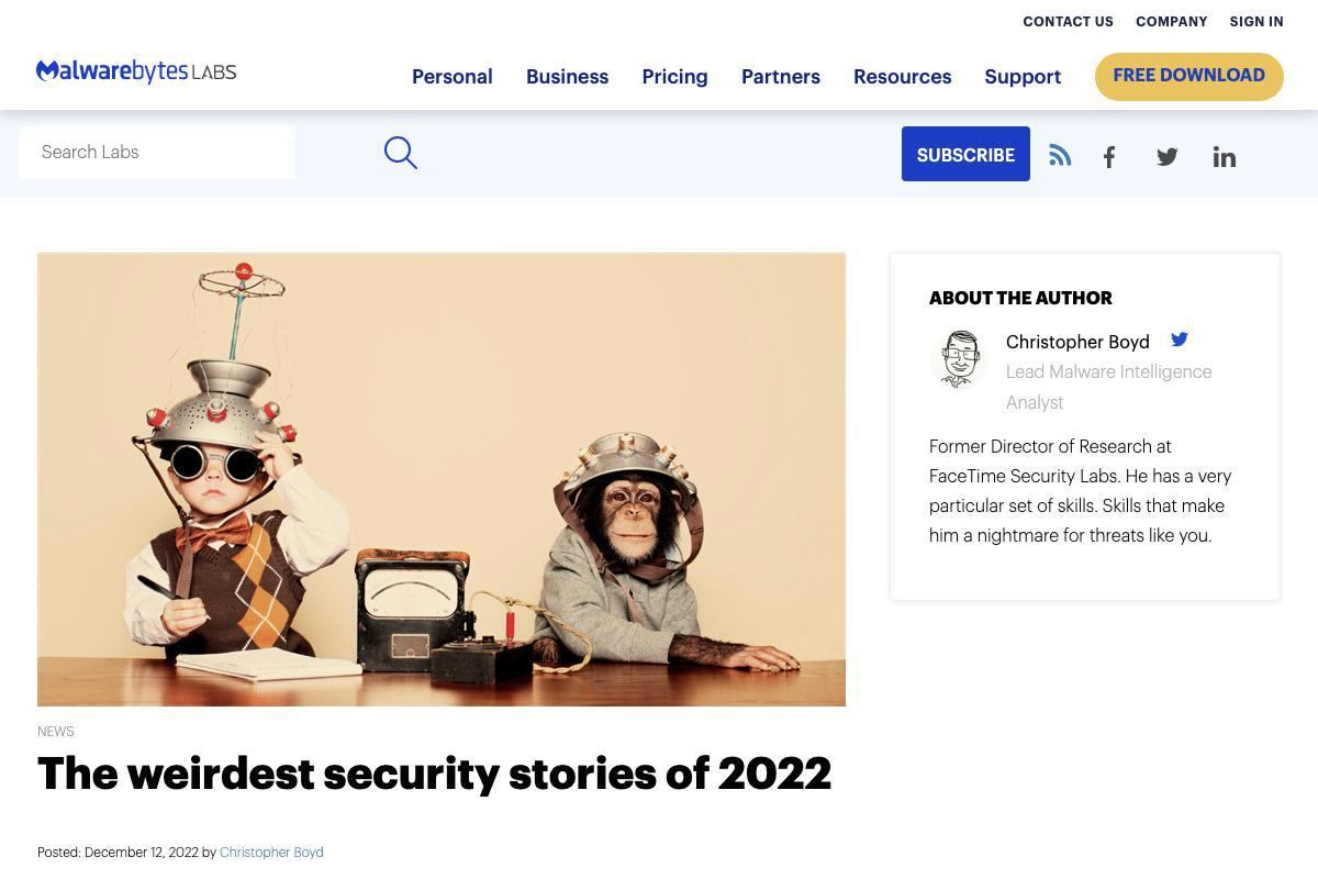 The weirdest stories of 2022