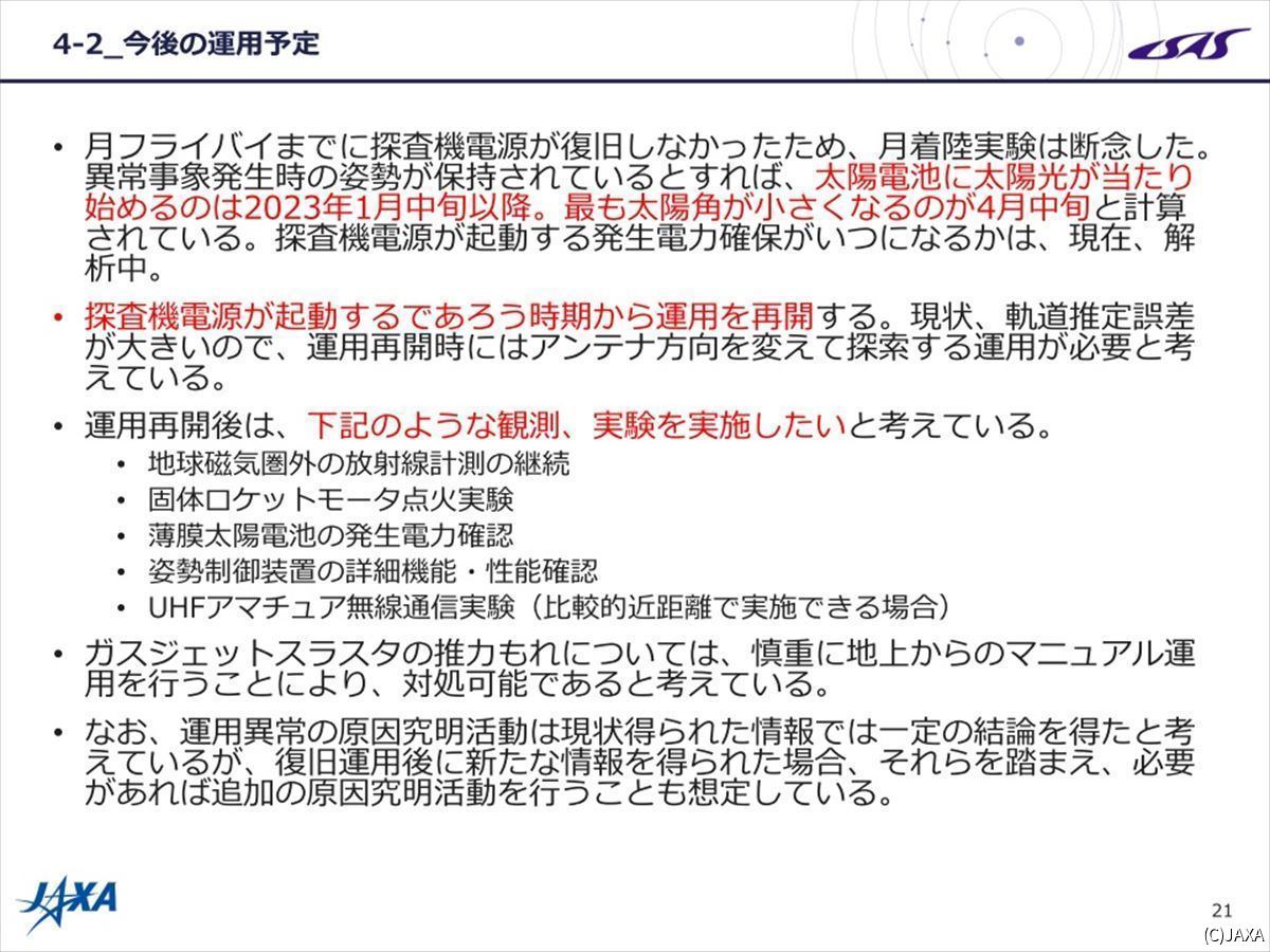 OMOTENASHIの運用が再開すれば、これらの観測・実験を行う予定だ