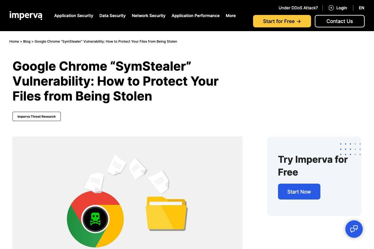 Google Chrome "SymStealer" Vulnerability: How to Protect Your Files from Being Stolen｜Imperva