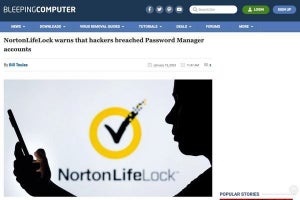 Gen Digital(旧NortonLifeLock)のパスワード管理サービスが侵害、不正ログインの被害