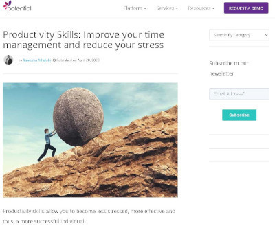 Productivity Skills: Improve your time management and reduce your stress