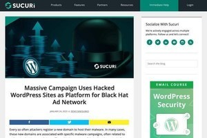 侵害されたWordPressサイトが広告ネットワークに悪用される