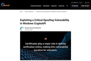 Windows CryptoAPIの重大な脆弱性をサイバー攻撃に悪用する概念実証が公開