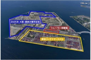 NTT西日本ら、夢洲で5G活用したしたコンテナターミナルのDXの実証実験