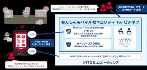 NTT Com、サイバーリスク保険付のモバイルセキュリティサービス