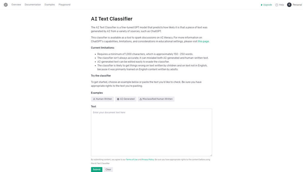 OpenAIが判別ツール「AI Text Classifier」を公開した