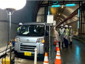 安藤ハザマら、ローカル5G活用しトンネル内での建設作業効率化に向けた実証