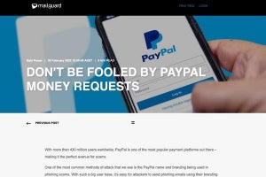 PayPalの送金リクエストに注意、詐欺師が送金依頼機能を悪用