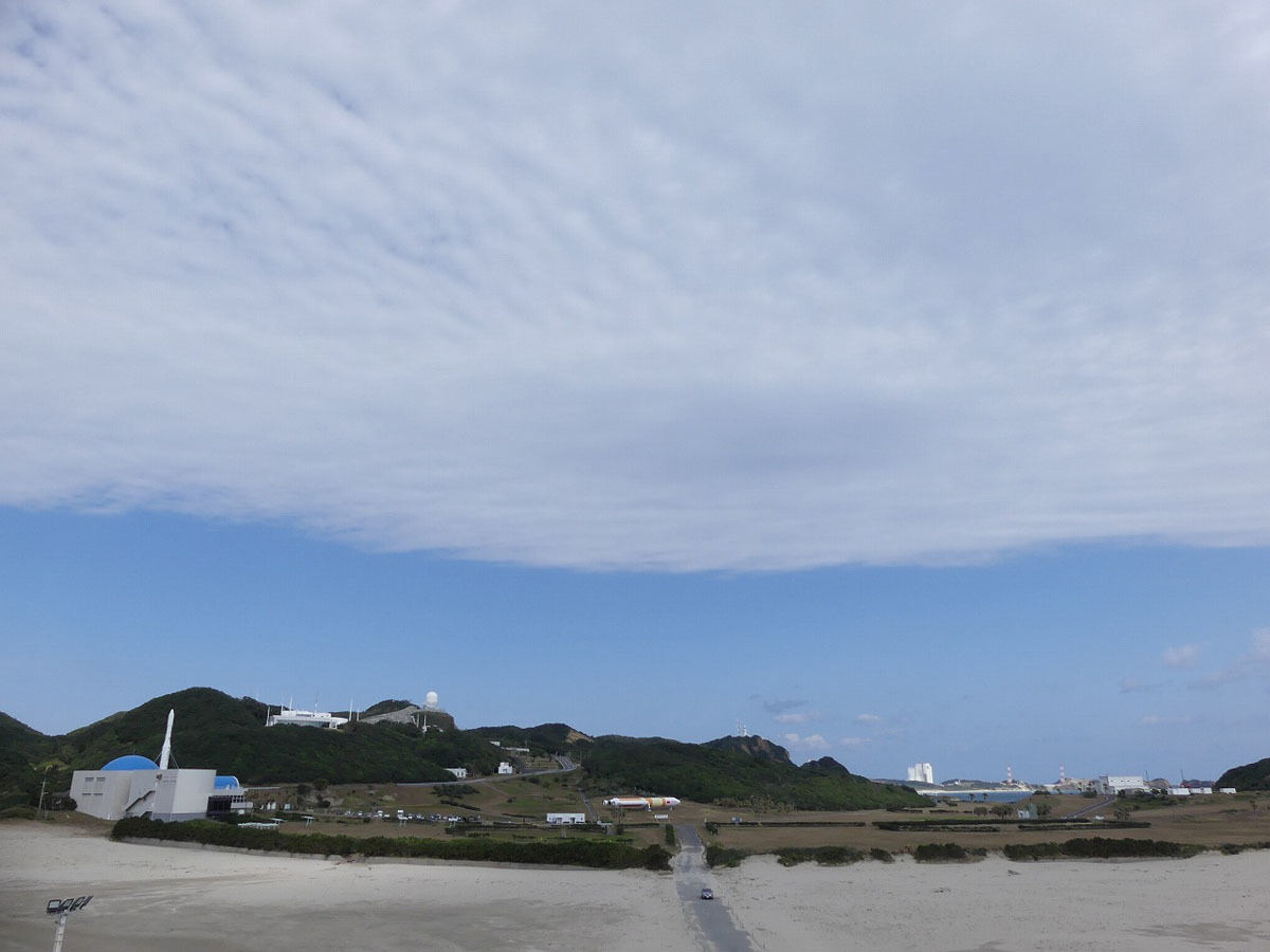 14日11時ころの種子島宇宙センター