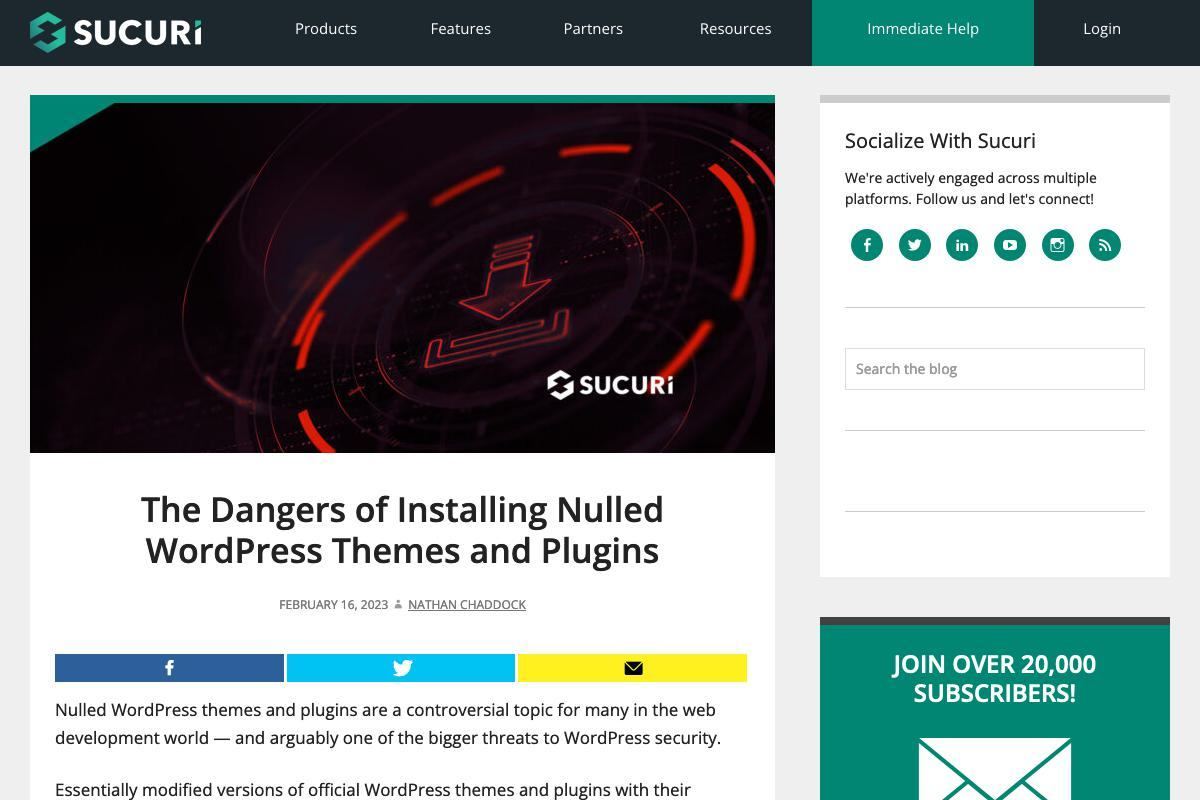 The Dangers of Installing Nulled WordPress Themes and Plugins