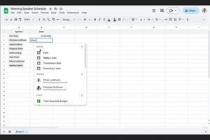 Googleスプレッドシートに日付、場所、金融のスマートチップの新機能