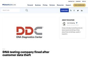 サイバー攻撃による顧客情報の漏えいでDNA検査会社に罰金