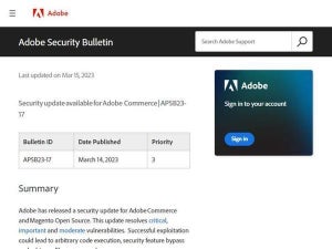 Adobeの複数製品に緊急の脆弱性、ただちにアップデートを