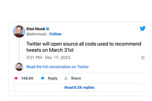 Twitter、3月31日にアルゴリズムのオープンソース実施、マスク氏がツイート