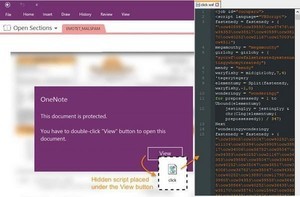 Emotet配布にMicrosoft OneNoteの添付ファイルを悪用する手法を確認