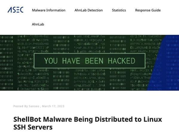 ShellBot Malware Being Distributed to Linux SSH Servers - ASEC BLOG