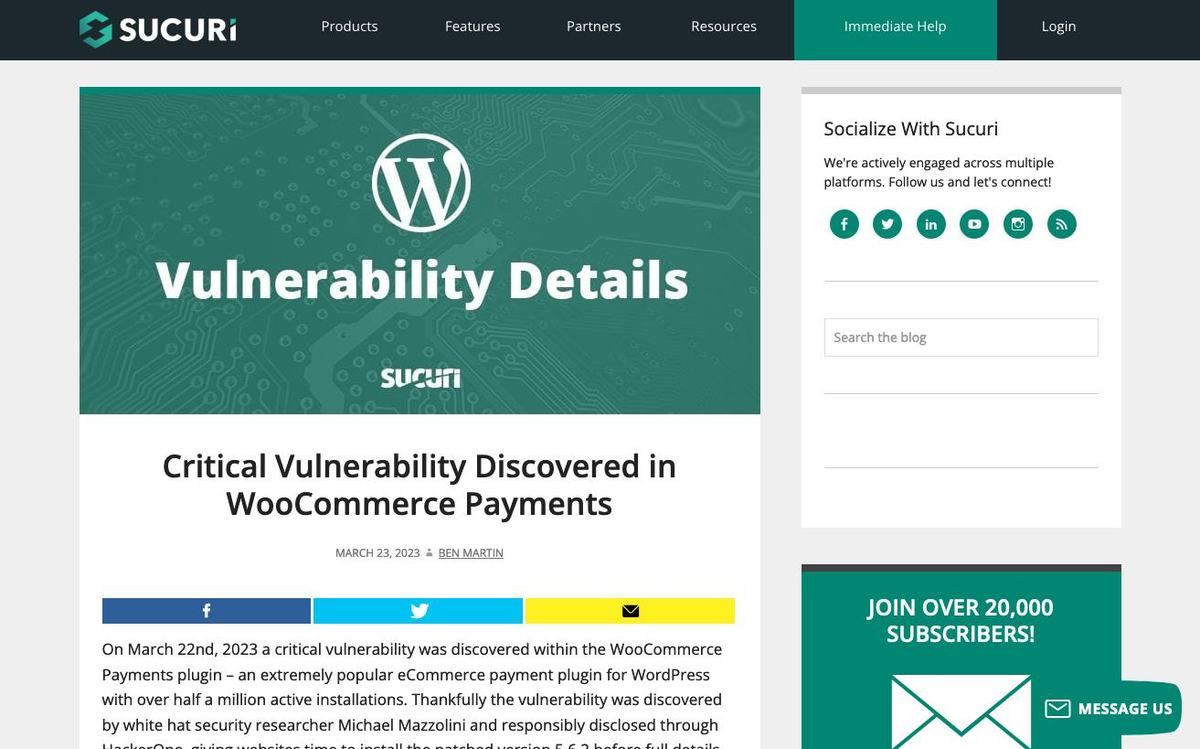 Critical Vulnerability Discovered in WooCommerce Payments